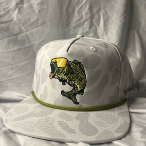 Fish Embroidered Southern String Hat Co Cap